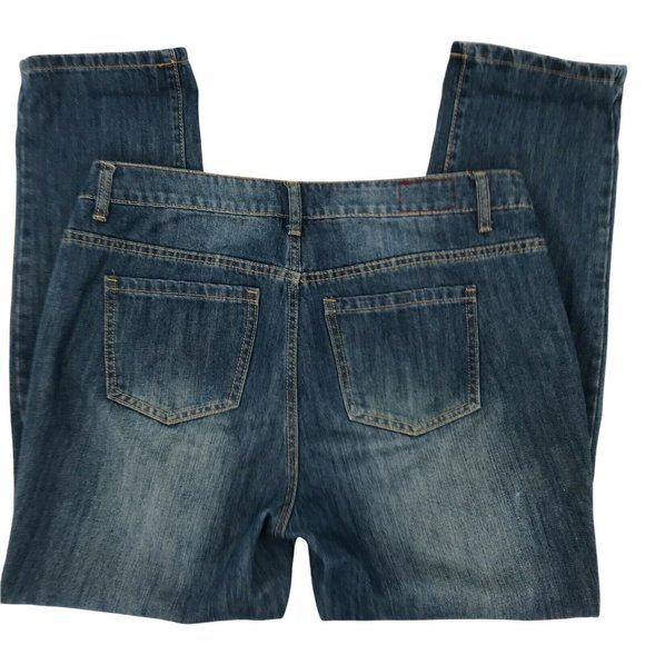 Adam Levine Womens Mid Rise Regular Boyfriend Casual Blue Denim Jeans Size 9/10 - Picture 2 of 7